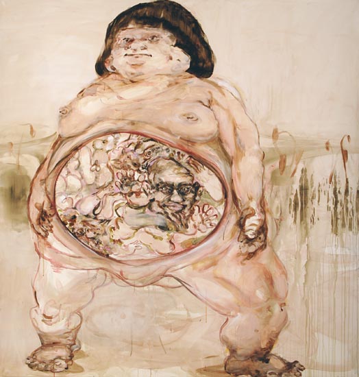 Vielschwanger, 220 x 210 cm, 2007